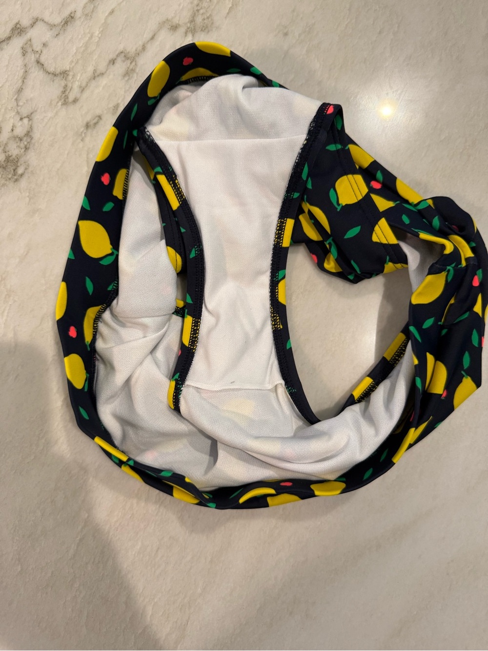 Boden High-Waist Lemon Print Bikini Bottoms - Picture 6 of 6